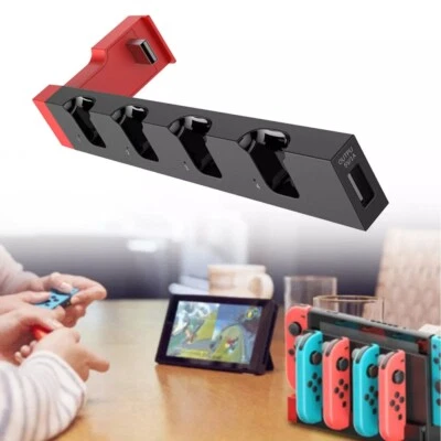 Controller Charger Charging Dock Station 4 Port for Nintendo Switch Joy-Con - Image 1 of 4
