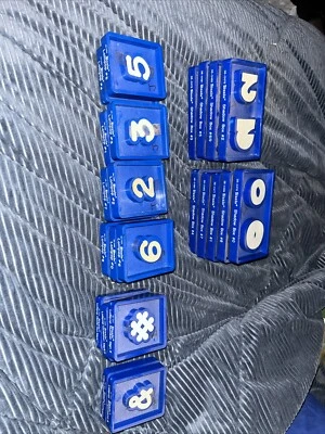 Sizzix Shadow Box Zahlen/Lutscher Lot - gebraucht - Bild 1 von 4