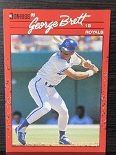 1990 Donruss Baseball Card #144 George Brett Royals MINT!