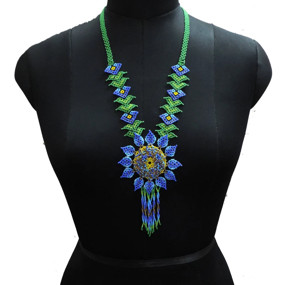 Collar Hecho a Mano Semilla Cuentas Estilo Americano Buen Collar Boho Cuentas Collar Foto 1 de 4