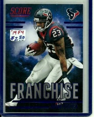 Houston Texans 2014 Panini NFL Score Franchise F4 Arian Foster - Image 1 of 2
