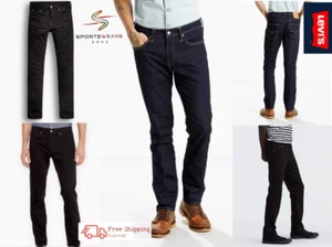 Levi 511 Men Jeans Slim Fit Dark Blue Trouser Navy Rock Cod Stretch Denim Jean - Picture 1 of 21