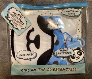 Kids on the Go Essentials Face Mask, Gloves, Hand Sanitizer, Wipes, Bag NWT - Picture 1 of 2