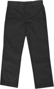 Boys Charcoal Pants Flat Front XCF-100CHR Authentic Galaxy Uniforms Size 4 to 20 - Picture 1 of 4