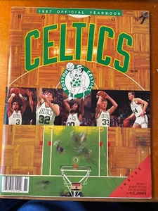1987 Boston Celtics Official Basketball Yearbook Larry Bird/McHale/Parish - Picture 1 of 2