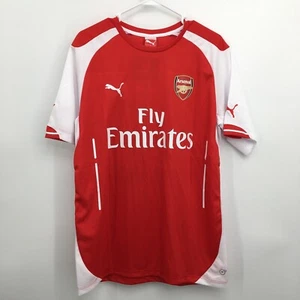Joel Campbell Arsenal 2014-2015 Soccer Jersey Men's Large Red Puma Short Sleeve - Picture 1 of 11