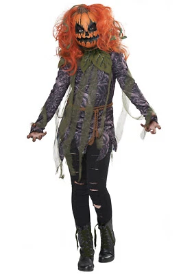 Brand New Pumpkin Monster Girl Child Halloween Costume - Image 1 of 2