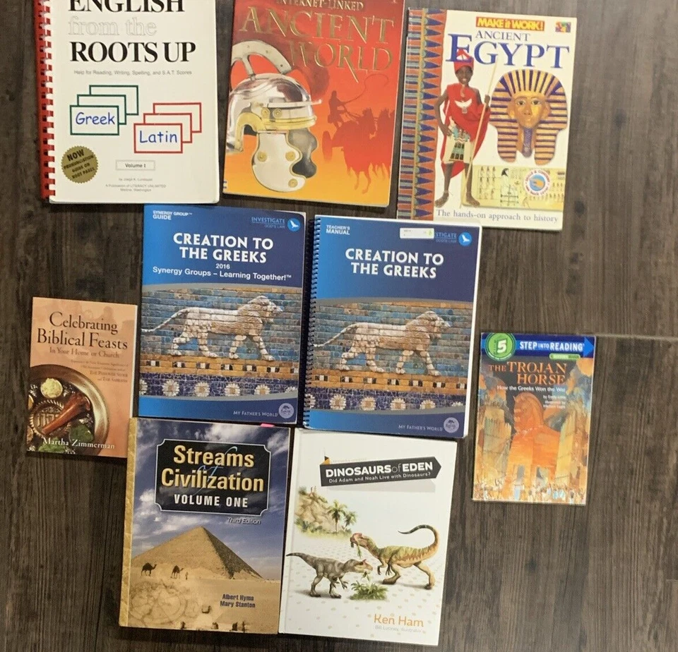 My Father's World  Creation to the Greeks Set Teacher's Manual and 8 Books ~ MFW - Image 1 of 4