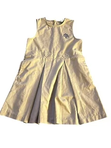 Girl's Size 12 ALA School Uniform Jumper Khaki Classroom American Leadership - Picture 1 of 6