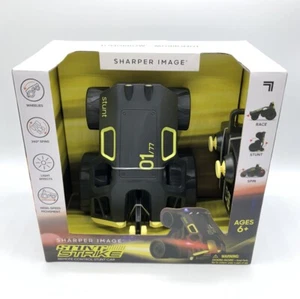 SHARPER IMAGE Stunt Strike RC Car Race Stunt Spin Black Yellow Trim - Picture 1 of 5