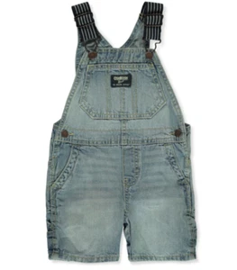 NEW OshKosh B'Gosh Boys' Denim Shortalls Light Wash Size 3T - Picture 1 of 1