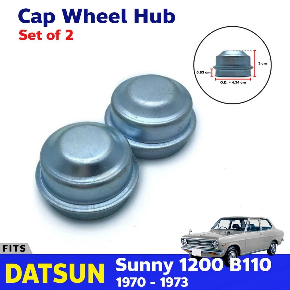 WHEEL CENTER HUB CAP  43.5MM FOR NISSAN DATSUN B110 1200 KB110 B120 1970-77 Foto 1 de 4