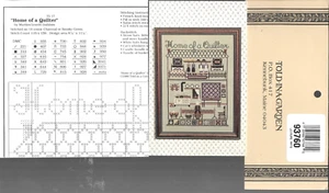 Told In A Garden Home Of A Quilter Wall Hanging Amish Pattern Leisure Arts - Picture 1 of 10