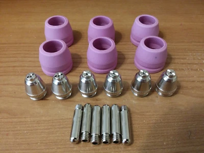 LOTOS Plasma Cutter Torch Consumables LTP5000D, LTP6000, LTPDC2000D 18PCS RED