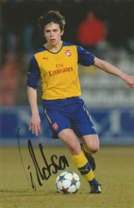 ARSENAL: GEORGE DOBSON SIGNED 6x4 ACTION PHOTO+COA - Picture 1 of 1