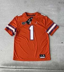 NWT Mens Nike Air Jordan Team NCAA Florida Gators Football Jersey #1 Size Medium - Picture 1 of 11