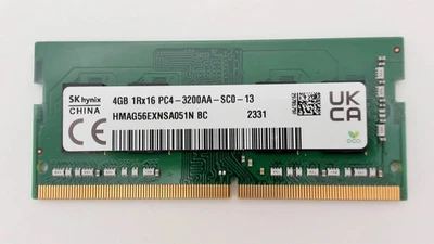 SK HYNIX MEMORY LAPTOP 4GB 1RX16 PC4-3200AA-SC0-13 - GREEN - Image 1 of 2