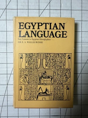 Egyptian Language by Sir E.A. Wallis Budge 12th Impression 1973, HC/DJ Dover - Image 1 of 4
