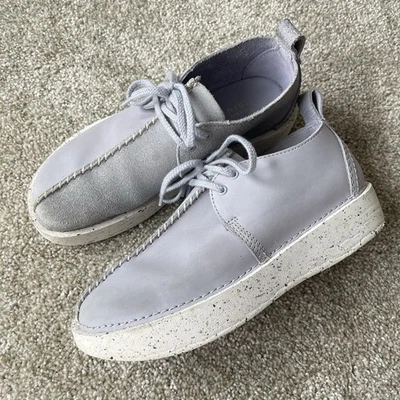 Clarks Originales Desert Trek Forma Cuero Azul Fresco Zapatos Confort Para Mujer’s 7.5 M Foto 1 de 4