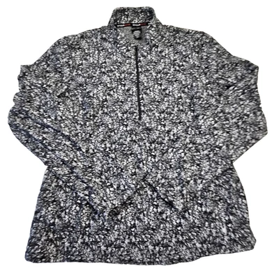 Pullover Spyder Active para mujer XXL negro polar 1/4 cremallera manga larga negro blanco Foto 1 de 4