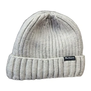 BEN SHERMAN beige STRICKMÜTZE SCHWER FLEECE GEFÜTTERT, OSFM. Sehr guter Zustand - Bild 1 von 3