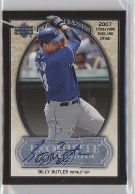 Upper Deck Exquisite Rookie Signatures Heroes 2007 19/25 Billy Butler automático Foto 1 de 3