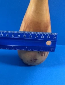 Jarrón vintage de madera de cedro torneado a mano estilo mediados de siglo torno arte grano natural - Imagen 1 de 11