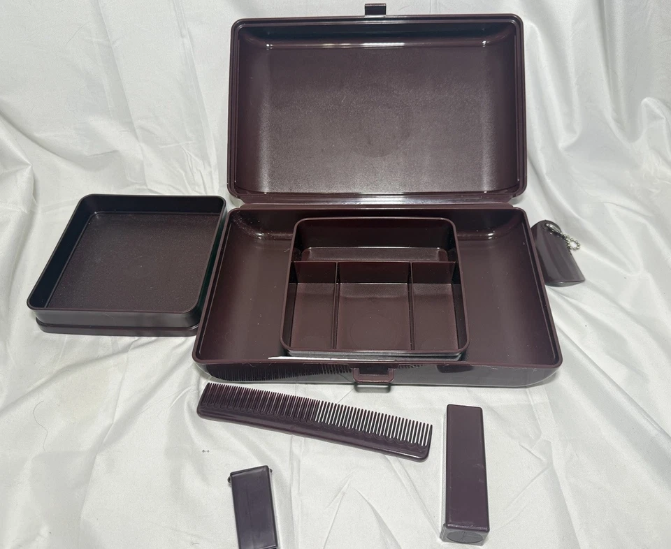 Винтажный дорожный чехол для макияжа Tupperware 1624-2 Tuppercraft личный камердинер - Изображение 1 из 4