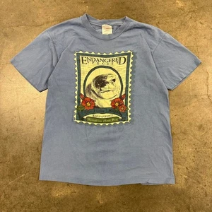 Vintage 90s Endangered Species Hawaiian Monk Seal T Shirt Size M - Picture 1 of 8