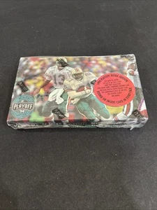 1994 Playoff Football Retail Box Factory Sealed 24 Wax Packs - Picture 1 of 7