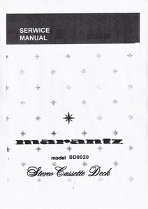 Service Manual-Anleitung für Marantz SD-8020 - Bild 1 von 1