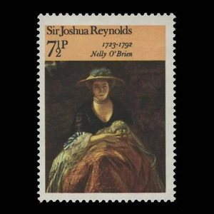 Great Britain 1973 (Variety) 7½p British Paintings missing gold - Picture 1 of 2