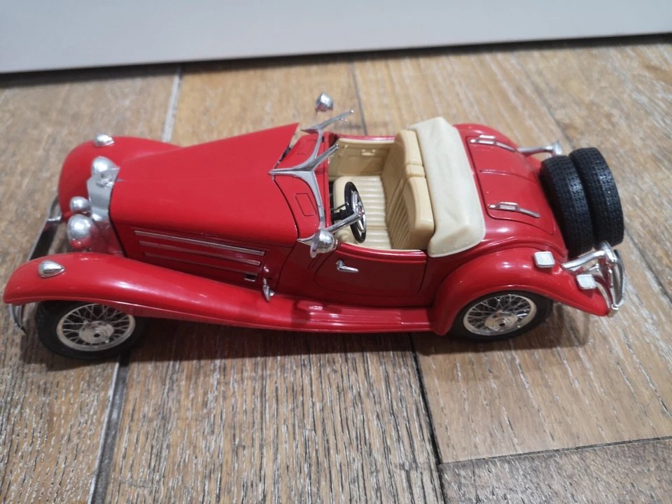BURAGO Mercedes Benz 500 K Roadster (1936) Scala 1/20 Made In Italy - Immagine 1 di 4