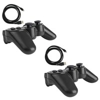 2x Black Wireless Bluetooth Game Controller Pad For Sony PS3 Playstation 3