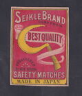 Ancienne Étiquette Paquet  Allumettes  Japon Bn58373 Serpe