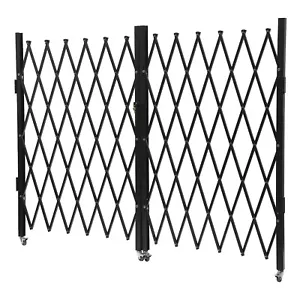 Double Security Gate 1.6 x 3m Folding Door Gate Accordion Security Gate Flexible - Picture 1 of 21