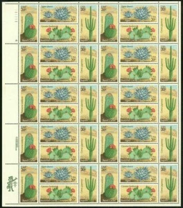 US, #1942-1945 Desert Cactus Plants Sheet of 40 20¢ Stamps Mint Never Hinged - Picture 1 of 1