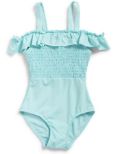 Girls Wave Zone Swimsuit - Aqua Textured Vacay Dreams - BNWT - Sizes 1,3,4 & 5