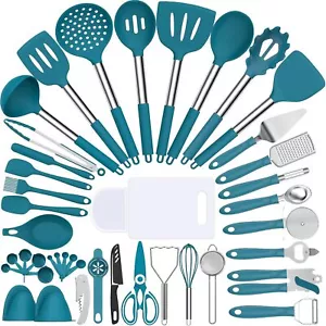 Silicone Kitchen Utensils Set, Umite Chef 43 pcs Silicone Cooking Utensils Set - Picture 1 of 6