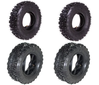 4x Kinderquadreifen Quadreifen 4.10-6 + 13x5-6 Kinder Mini-Quad Reifen Schlauch - Bild 1 von 4