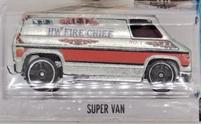 2015 Hot Wheels ZAMAC Super Van HW FIRE CHIEF #55/250 HW City K46 - Image 1 of 3
