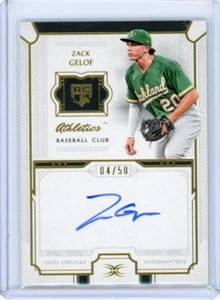 Zack Gelof 2024 Topps Definitive Collection Rookie Autograph #'d 04/50 - Picture 1 of 4