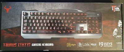Tastiera ITEK Gaming TAURUS T17 - Retroilluminata 3 colori, anti-ghosting - Immagine 1 di 4