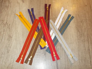 Cerniera in metallo 20 cm 4 mm non divisibile cerniera in ottone 9 colori - Foto 1 di 10