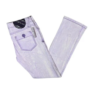 Early 00's BILLABONG "Slim" Surfer Skater Pale Purple Denim Slim Fit Jeans 30W - Picture 1 of 8