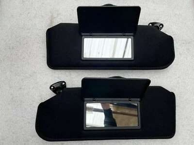 1993-02 FIREBIRD CAMARO EBONY/BLACK SUN VISORS MIRROR SHADEd SUNVisors VISERS - Image 1 of 3