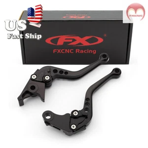 CNC Short Clutch Brake Levers For Yamaha FZ09/MT-09/SR FZ10/MT10 FZ07/MT07 Black - Picture 1 of 9