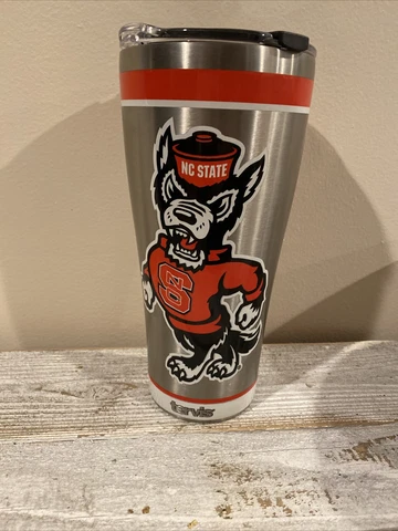 TERVIS NC State Wolfpack Stainless Steel Tumbler/Travel Mug Cup 30oz Cover