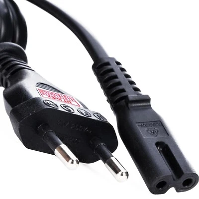 AC Stromkabel Netzkabel Euro 8 C7 Stecker kabel komp. für JBL Bar 300 Soundbar - Bild 1 von 4