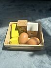 Tidlo Wooden Eggs and Dairy Food Set - 100% Complete